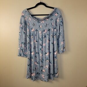 Xhilaration floral off the shoulder dress Women's M